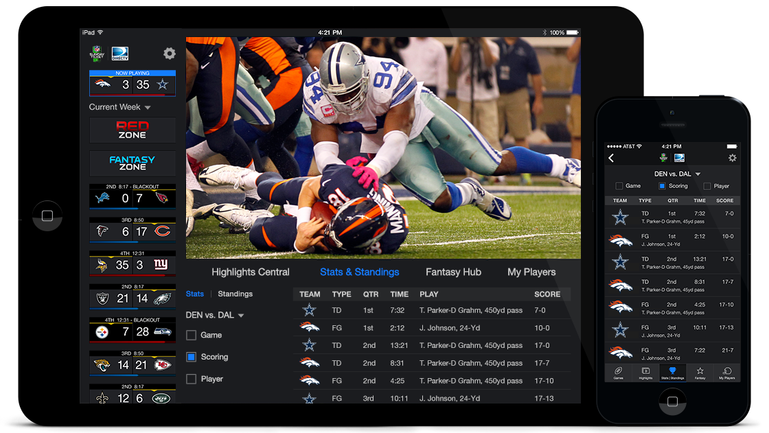 NFL SUNDAY TICKET™<br />HANGING GAME SCHEDULE PAD